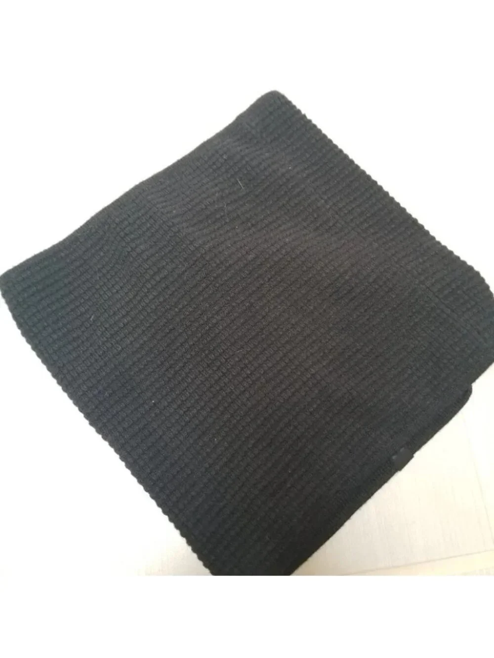 Lululemon Black Ribbed Neck Warmer  Scarf